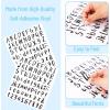 image:imageMr Pen Glitter Letter Stickers 1 Inch 8 Sheets 576 pcs Black Self Adhesive Glitter Letters and Numbers Vinyl Alphabet Stickers