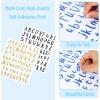 image:imageMr Pen Glitter Letter Stickers 1 Inch 8 Sheets 576 pcs Colorful Self Adhesive Glitter Letters and Numbers Vinyl Alphabet Stickers