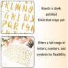 image:imageMr Pen Glitter Letter Stickers 1 Inch 8 Sheets 576 pcs Gold Self Adhesive Glitter Letters and Numbers Vinyl Alphabet Stickers