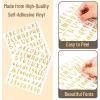 image:imageMr Pen Glitter Letter Stickers 1 Inch 8 Sheets 576 pcs Gold Self Adhesive Glitter Letters and Numbers Vinyl Alphabet Stickers