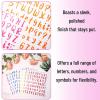 image:imageMr Pen Letter Stickers 1 Inch 8 Sheets 576 pcs Colorful Self Adhesive Letters and Numbers Vinyl Alphabet Stickers