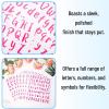 image:imageMr Pen Letter Stickers 1 Inch 8 Sheets 576 pcs Pink Self Adhesive Letters and Numbers Vinyl Alphabet Stickers