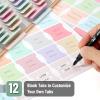 image:imageMr Pen Monthly and Seasonal Tabs 84 pcs Colorful Month Tabs for Planners Journals and Notebooks