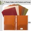 image:imageMr Pen Plastic Folders with Pockets and Prongs 15 Pack Letter Size Flexible Plastic Folders with ProngsAutumn Earth Colors