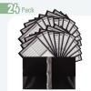 image:imageMr Pen Plastic Folders with Pockets and Prongs 15 Pack Letter Size Flexible Plastic Folders with ProngsBlack  Organizational Sheets