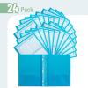 image:imageMr Pen Plastic Folders with Pockets and Prongs 15 Pack Letter Size Flexible Plastic Folders with ProngsBlue  Organizational Sheets