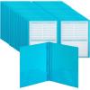 image:imageMr Pen Plastic Folders with Pockets and Prongs 15 Pack Letter Size Flexible Plastic Folders with ProngsBlue  Organizational Sheets