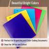 image:imageMr Pen Plastic Folders with Pockets and Prongs 15 Pack Letter Size Flexible Plastic Folders with ProngsBright Colors