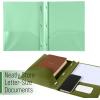 image:imageMr Pen Plastic Folders with Pockets and Prongs 15 Pack Letter Size Flexible Plastic Folders with ProngsGreen Shades