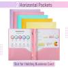 image:imageMr Pen Plastic Folders with Pockets and Prongs 15 Pack Letter Size Flexible Plastic Folders with ProngsMacaron Colors