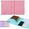 image:imageMr Pen Plastic Folders with Pockets and Prongs 15 Pack Letter Size Flexible Plastic Folders with ProngsMacaron Colors