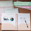 image:imageMr Pen Plastic Folders with Pockets and Prongs 15 Pack Letter Size Flexible Plastic Folders with ProngsPastel Colors  Organizational Sheets