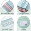 image:imageMr Pen Plastic Folders with Pockets and Prongs 15 Pack Letter Size Flexible Plastic Folders with ProngsPastel Colors  Organizational Sheets