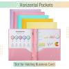 image:imageMr Pen Plastic Folders with Pockets and Prongs 15 Pack Letter Size Flexible Plastic Folders with ProngsPastel Colors