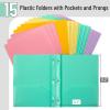image:imageMr Pen Plastic Folders with Pockets and Prongs 15 Pack Letter Size Flexible Plastic Folders with ProngsPastel Colors