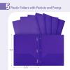 image:imageMr Pen Plastic Folders with Pockets and Prongs 15 Pack Letter Size Flexible Plastic Folders with ProngsPurple