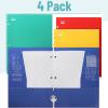 image:imageMr Pen Pocket Folders Bulk 4 Pocket 24 Pack Pastel Colors Folders with Pockets 3 Hole PunchedVibrant