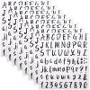 image:imageMr Pen Glitter Letter Stickers 1 Inch 8 Sheets 576 pcs Black Self Adhesive Glitter Letters and Numbers Vinyl Alphabet Stickers