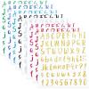 image:imageMr Pen Glitter Letter Stickers 1 Inch 8 Sheets 576 pcs Colorful Self Adhesive Glitter Letters and Numbers Vinyl Alphabet Stickers