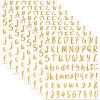 image:imageMr Pen Glitter Letter Stickers 1 Inch 8 Sheets 576 pcs Gold Self Adhesive Glitter Letters and Numbers Vinyl Alphabet Stickers
