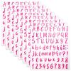 image:imageMr Pen Letter Stickers 1 Inch 8 Sheets 576 pcs Pink Self Adhesive Letters and Numbers Vinyl Alphabet Stickers