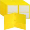 image:imageMr Pen Plastic Folders with Pockets and Prongs 15 Pack Letter Size Flexible Plastic Folders with ProngsYellow  Organizational Sheets