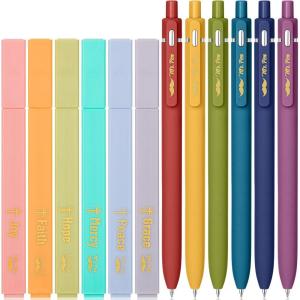 image:imageMr Pen Aesthetic No Bleed Highlighters amp Gel Pens 12 Pack Colorful Bible Highlighters No Bleed Colorful Ink Aesthetic Gel Pens