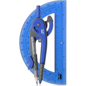 image:imageMr Pen Compass and Protractor Set 12 Sets Colorful Bulk Math Compass for Geometry and DrawingMidnight Blue