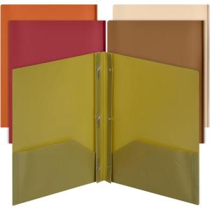 image:imageMr Pen Plastic Folders with Pockets and Prongs 15 Pack Letter Size Flexible Plastic Folders with ProngsAutumn Earth Colors