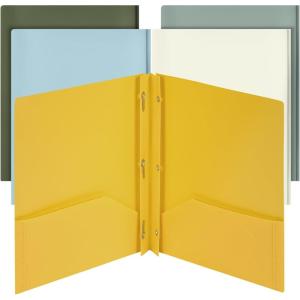 image:imageMr Pen Plastic Folders with Pockets and Prongs 15 Pack Letter Size Flexible Plastic Folders with ProngsEarthlight Colors