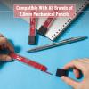 image:imageMr Pen 20 mm Lead Refills 48 Pack 12 per Tube Cherry Red 90 mm Length Bold 2 mm Mechanical Pencil Lead for Construction Woodworking amp Drafting Break amp Smudge ResistantCherry Red
