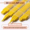 image:imageMr Pen 20 mm Lead Refills 48 Pack 12 per Tube Cherry Red 90 mm Length Bold 2 mm Mechanical Pencil Lead for Construction Woodworking amp Drafting Break amp Smudge ResistantYellow