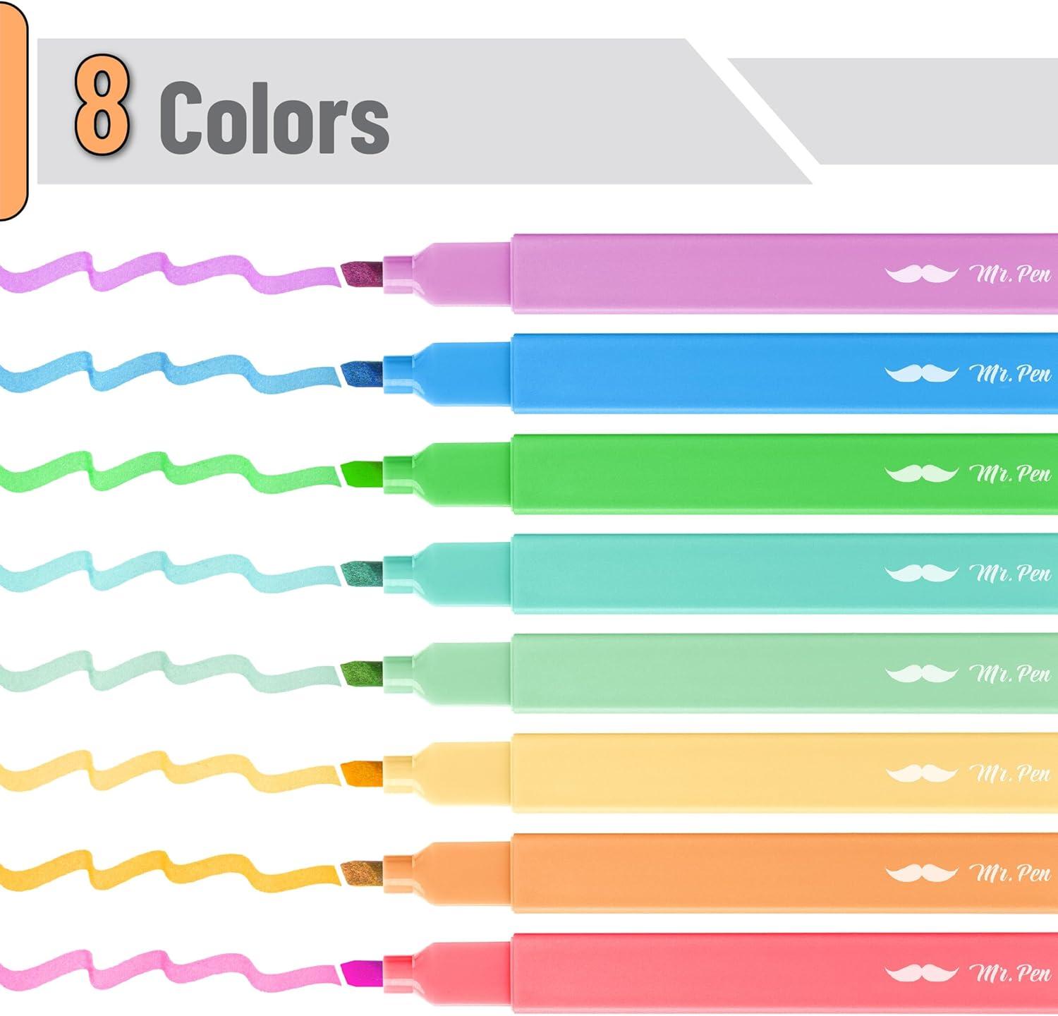 image:imageMr Pen Aesthetic Bible Highlighters No Bleed Through 10 Pack Assorted Colors Cute Highlighter for Journaling Supplies and School Accessories Bible Highlighters and Pens No BleedSummer Colors