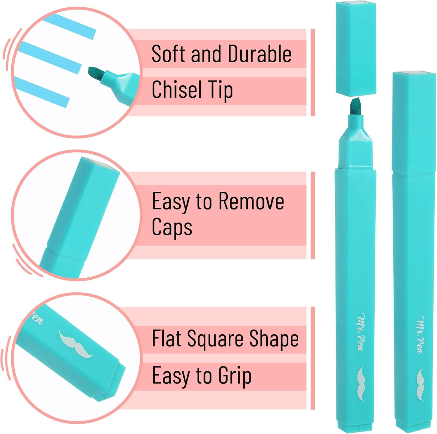 image:imageMr Pen Aesthetic Bible Highlighters No Bleed Through 10 Pack Assorted Colors Cute Highlighter for Journaling Supplies and School Accessories Bible Highlighters and Pens No BleedCandy Colors