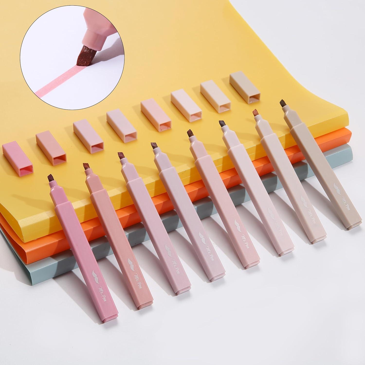 image:imageMr Pen Aesthetic Bible Highlighters No Bleed Through 10 Pack Assorted Colors Cute Highlighter for Journaling Supplies and School Accessories Bible Highlighters and Pens No BleedVintage Colors 2