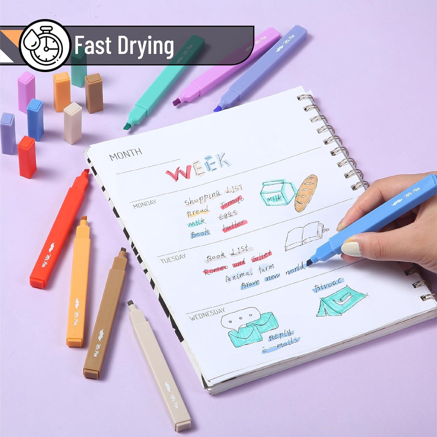 image:imageMr Pen Aesthetic Bible Highlighters No Bleed Through 10 Pack Assorted Colors Cute Highlighter for Journaling Supplies and School Accessories Bible Highlighters and Pens No BleedRainbow Rangers