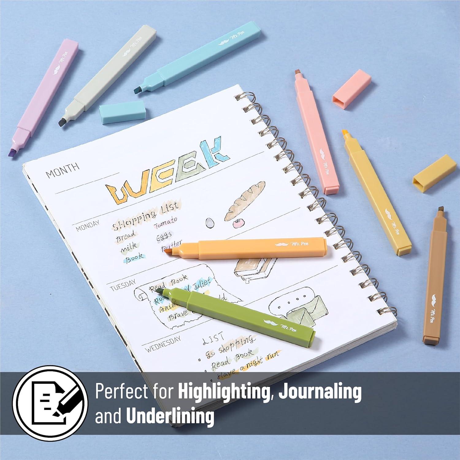 image:imageMr Pen Aesthetic Bible Highlighters No Bleed Through 10 Pack Assorted Colors Cute Highlighter for Journaling Supplies and School Accessories Bible Highlighters and Pens No BleedMoss Garden