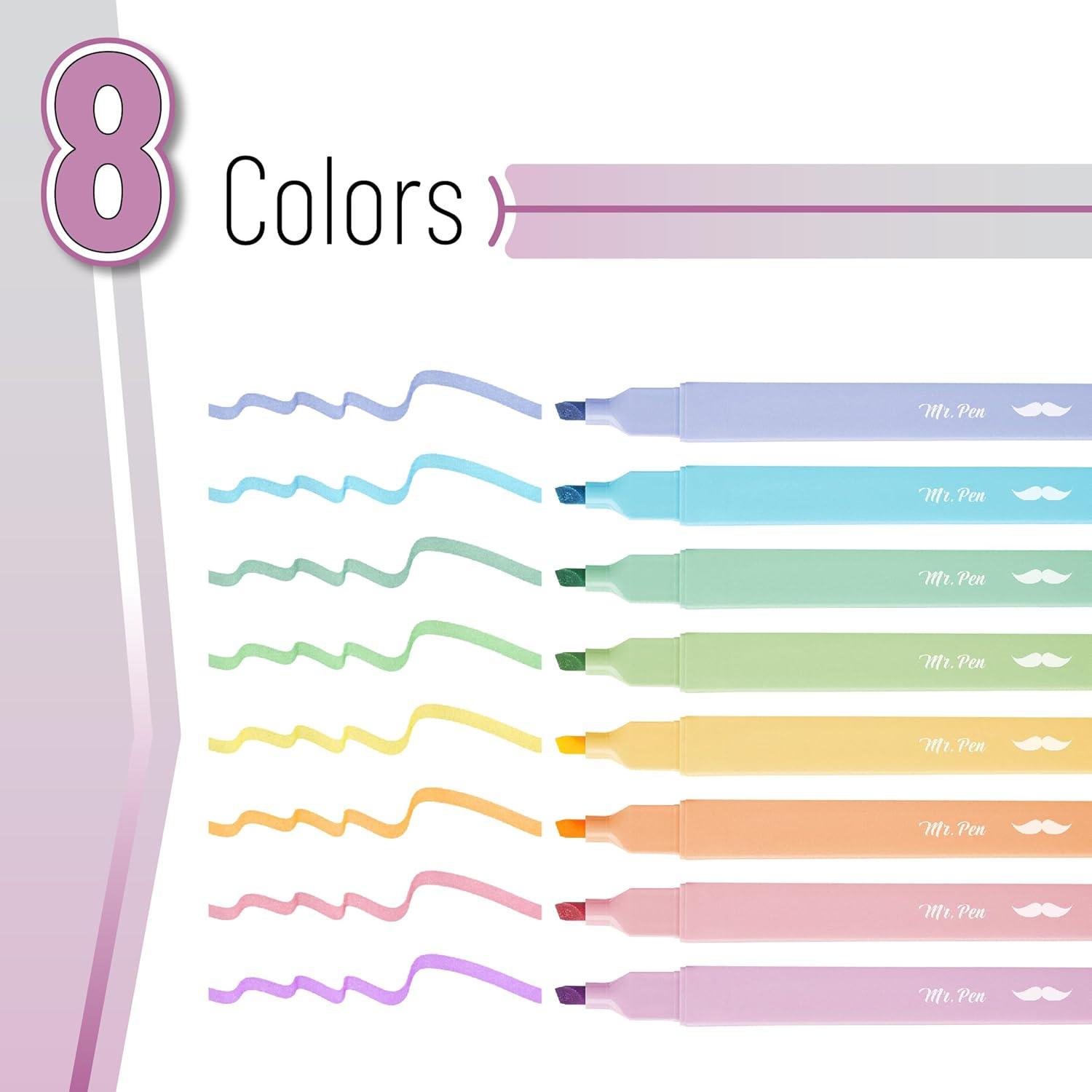 image:imageMr Pen Aesthetic Bible Highlighters No Bleed Through 10 Pack Assorted Colors Cute Highlighter for Journaling Supplies and School Accessories Bible Highlighters and Pens No BleedDreamy Colors