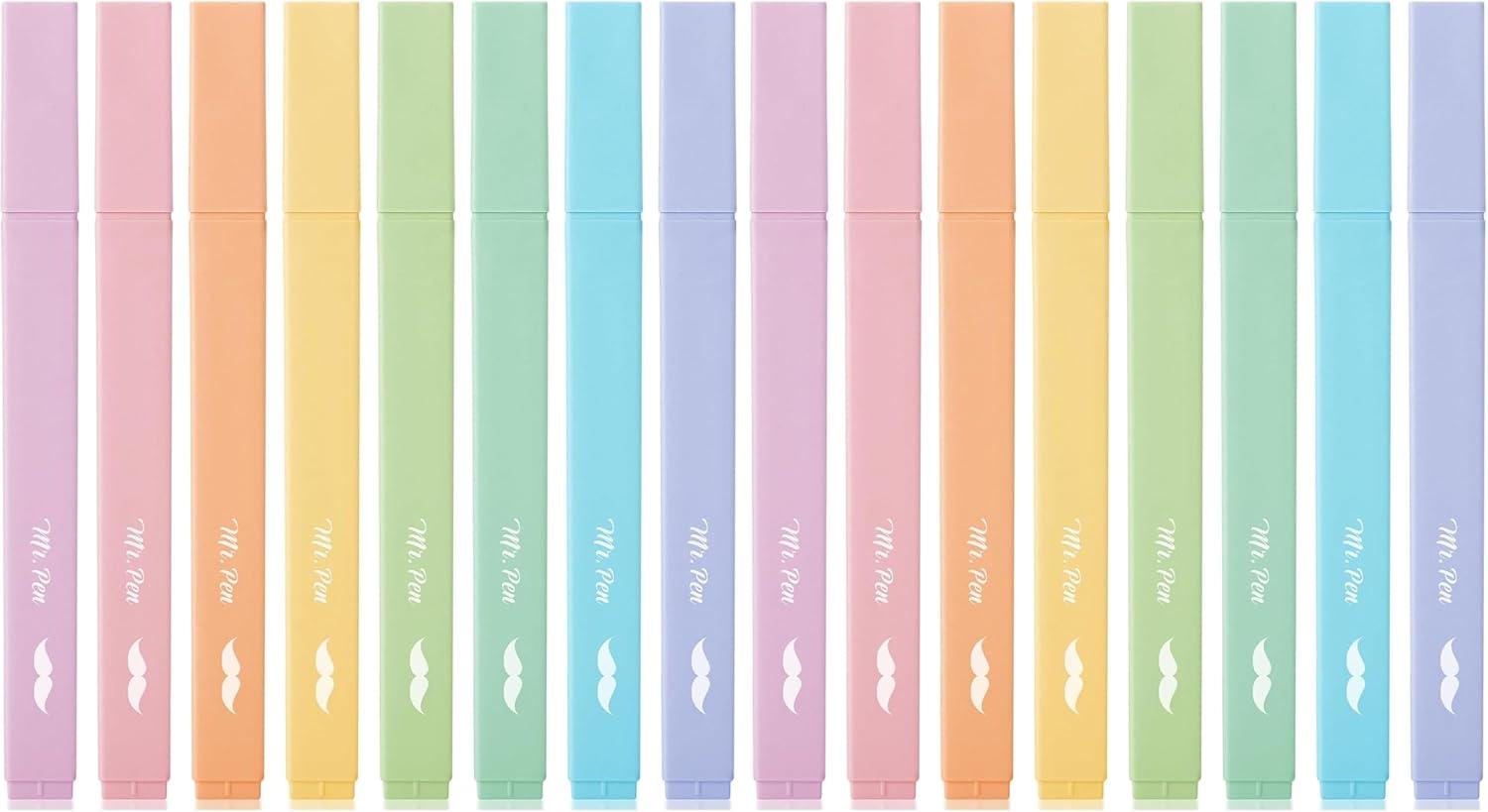 image:imageMr Pen Aesthetic Bible Highlighters No Bleed Through 10 Pack Assorted Colors Cute Highlighter for Journaling Supplies and School Accessories Bible Highlighters and Pens No BleedDreamy Colors