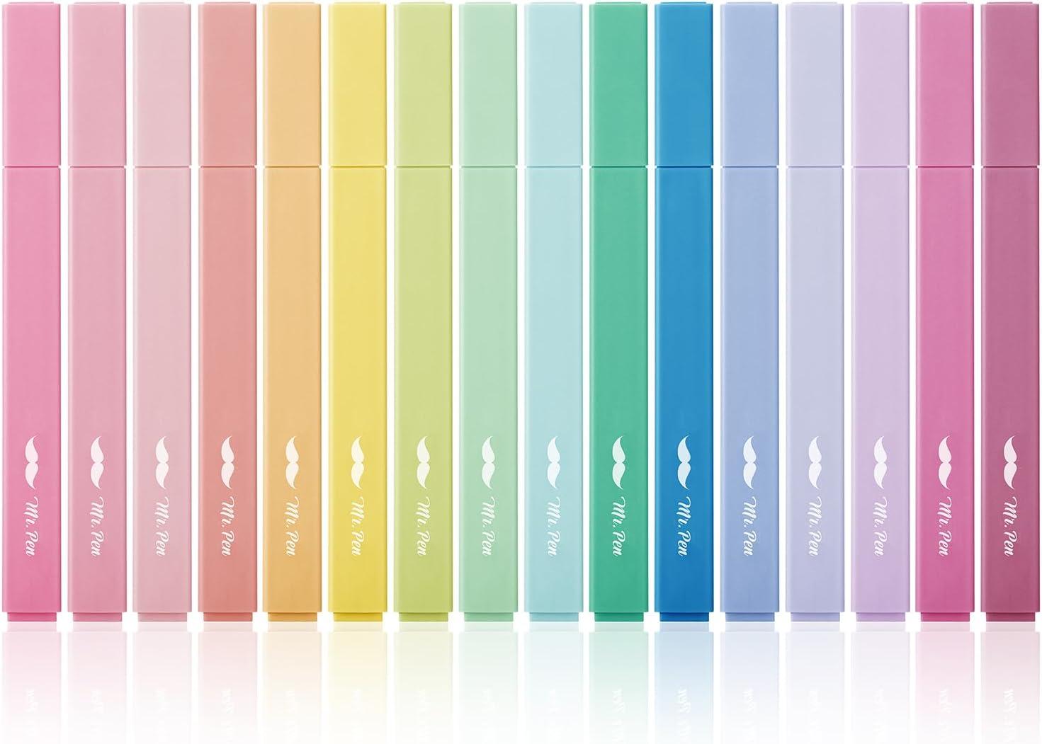 image:imageMr Pen Aesthetic Bible Highlighters No Bleed Through 10 Pack Assorted Colors Cute Highlighter for Journaling Supplies and School Accessories Bible Highlighters and Pens No BleedPastel Colors