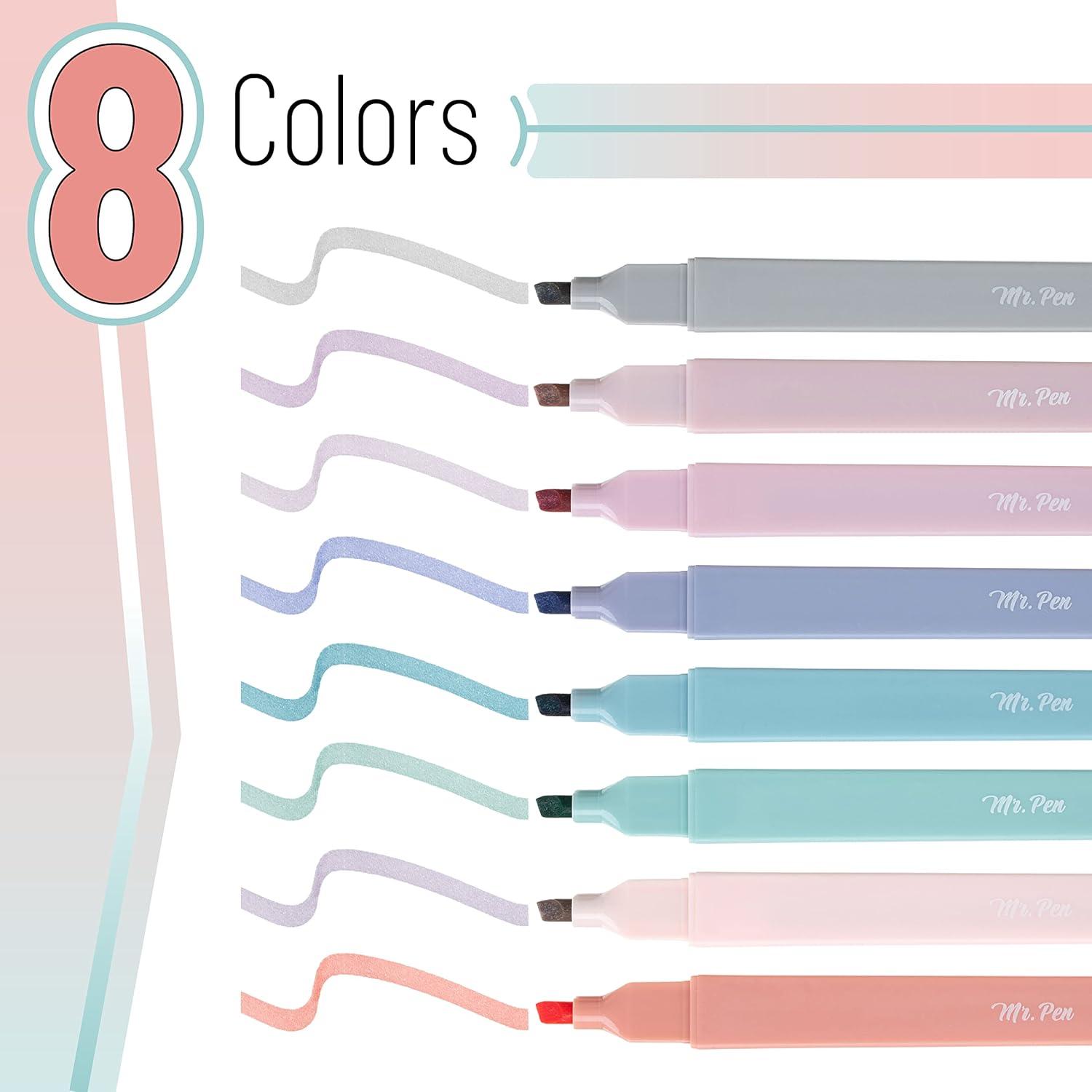 image:imageMr Pen Aesthetic Bible Highlighters No Bleed Through 10 Pack Assorted Colors Cute Highlighter for Journaling Supplies and School Accessories Bible Highlighters and Pens No BleedEarthy Colors