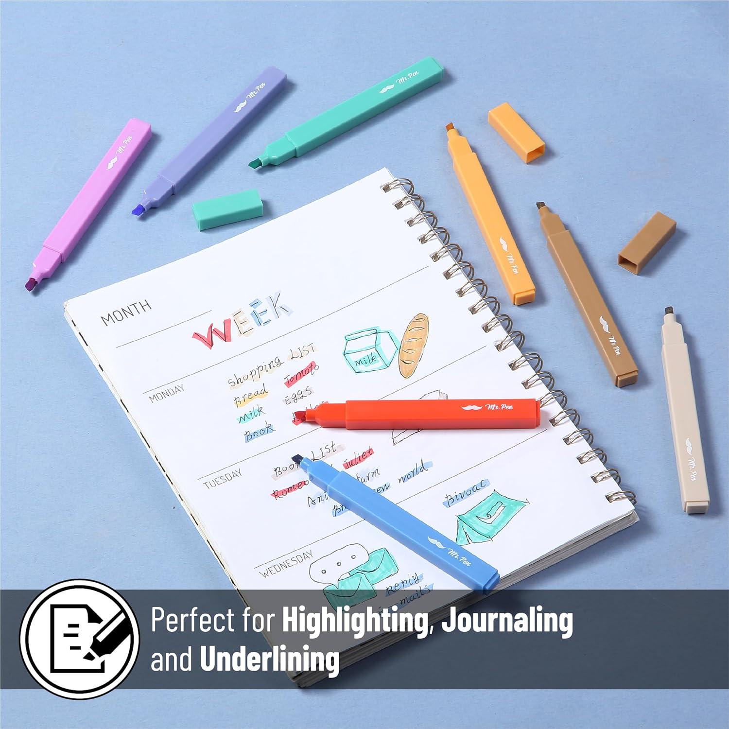 image:imageMr Pen Aesthetic Bible Highlighters No Bleed Through 10 Pack Assorted Colors Cute Highlighter for Journaling Supplies and School Accessories Bible Highlighters and Pens No BleedRainbow Rangers