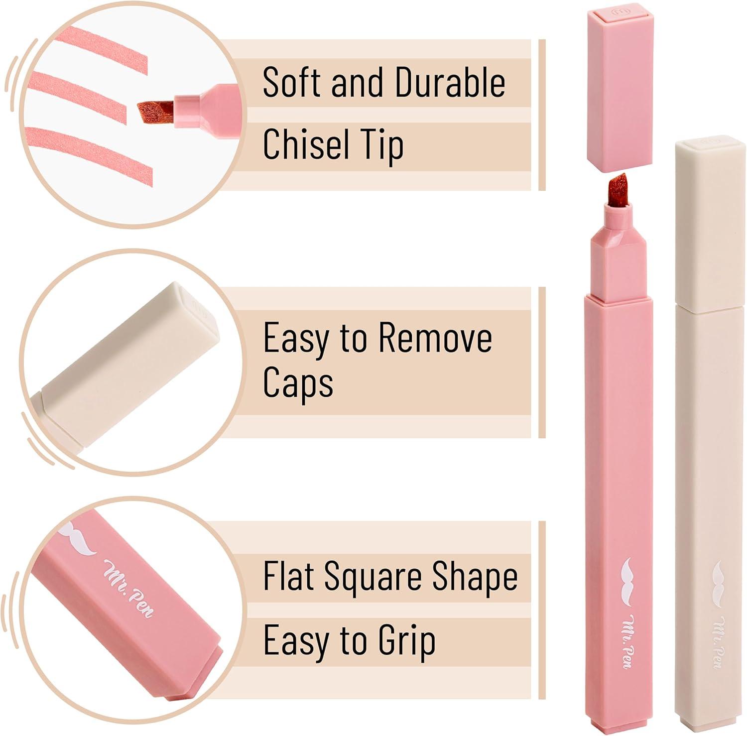 image:imageMr Pen Aesthetic Bible Highlighters No Bleed Through 10 Pack Assorted Colors Cute Highlighter for Journaling Supplies and School Accessories Bible Highlighters and Pens No BleedVintage Colors 2