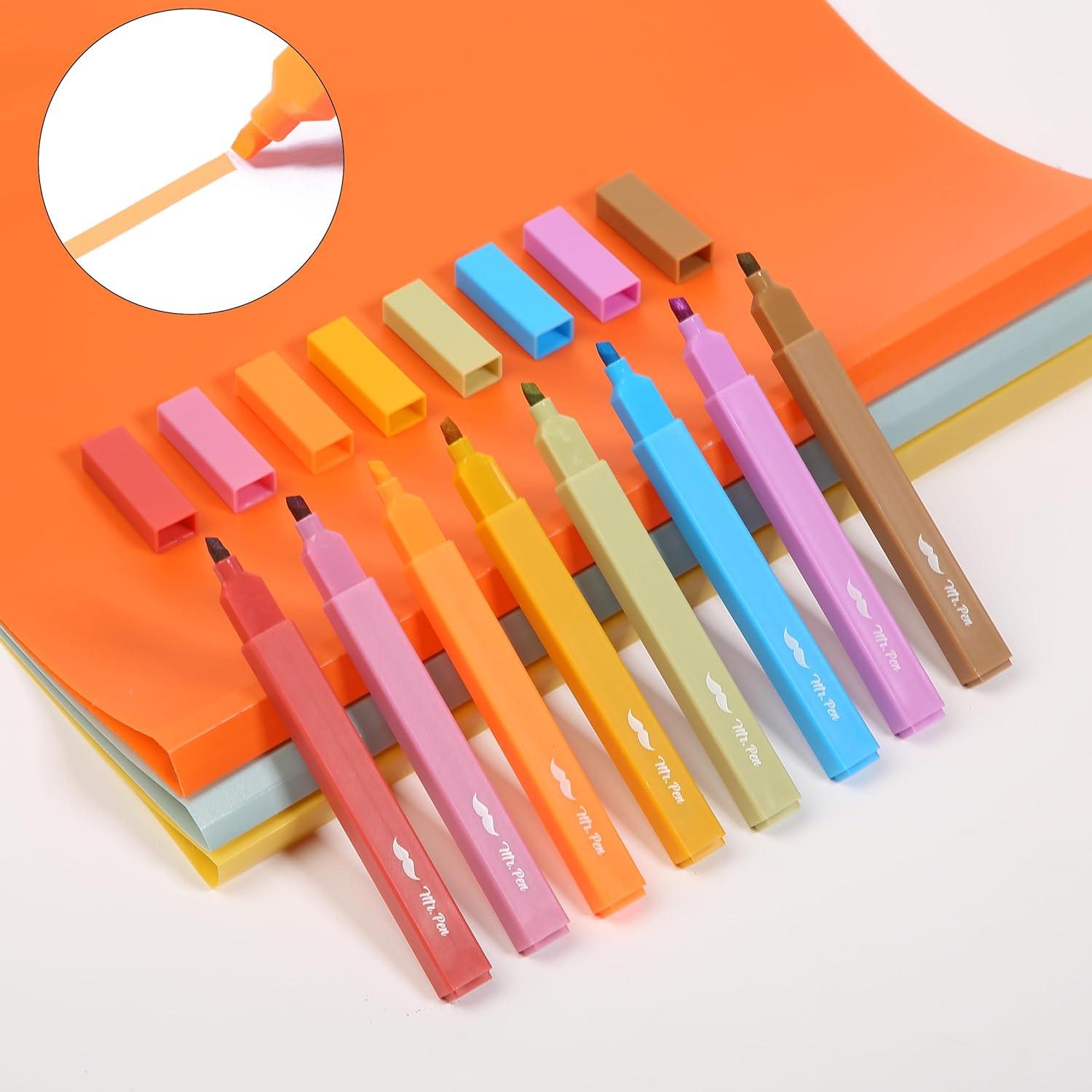 image:imageMr Pen Aesthetic Bible Highlighters No Bleed Through 10 Pack Assorted Colors Cute Highlighter for Journaling Supplies and School Accessories Bible Highlighters and Pens No BleedWarm Colors