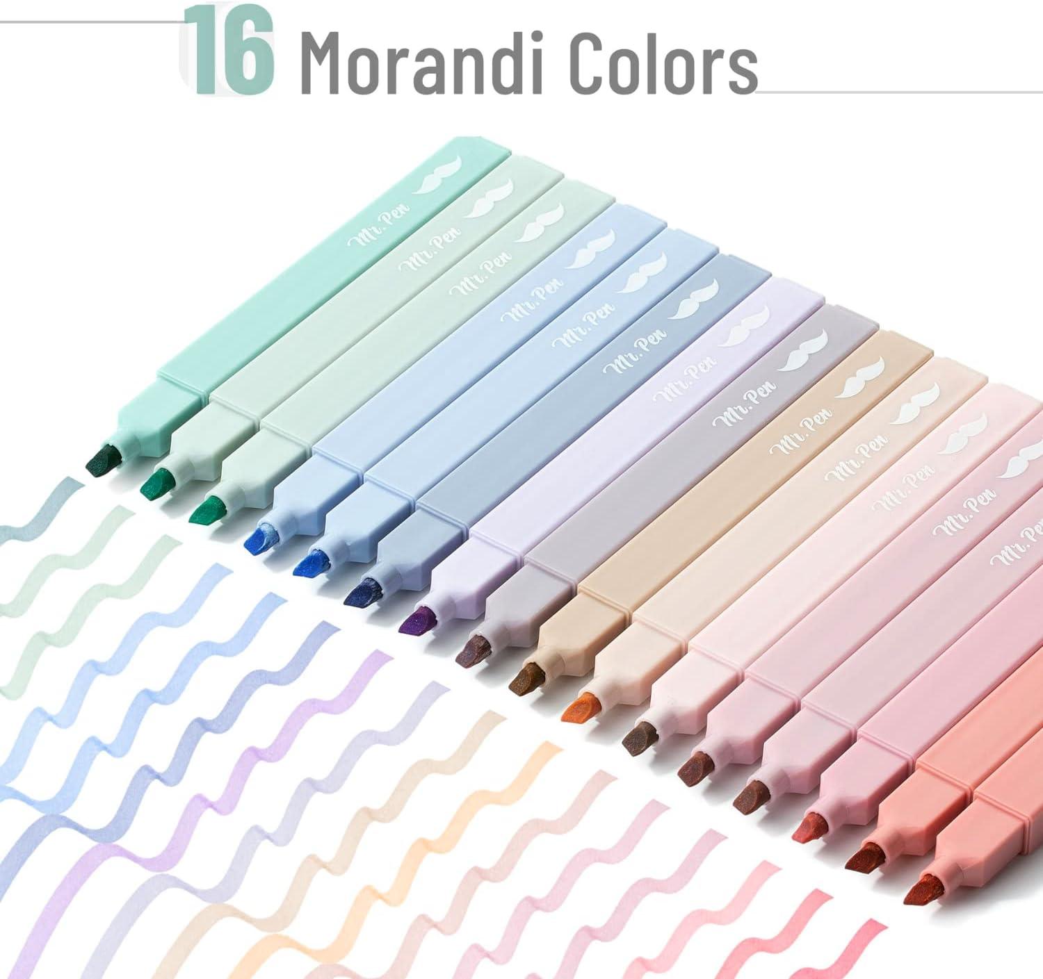image:imageMr Pen Aesthetic Bible Highlighters No Bleed Through 10 Pack Assorted Colors Cute Highlighter for Journaling Supplies and School Accessories Bible Highlighters and Pens No BleedMorandi Colors