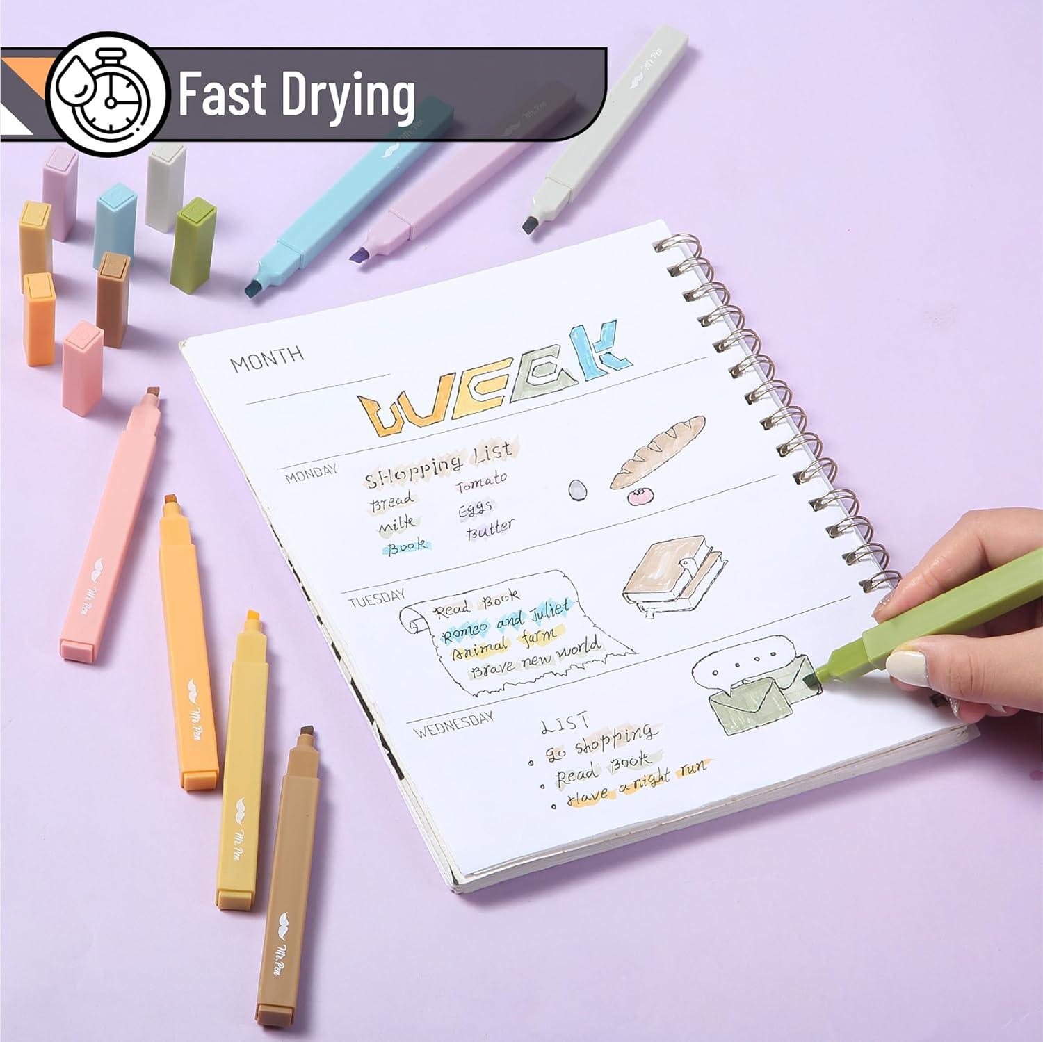 image:imageMr Pen Aesthetic Bible Highlighters No Bleed Through 10 Pack Assorted Colors Cute Highlighter for Journaling Supplies and School Accessories Bible Highlighters and Pens No BleedMoss Garden