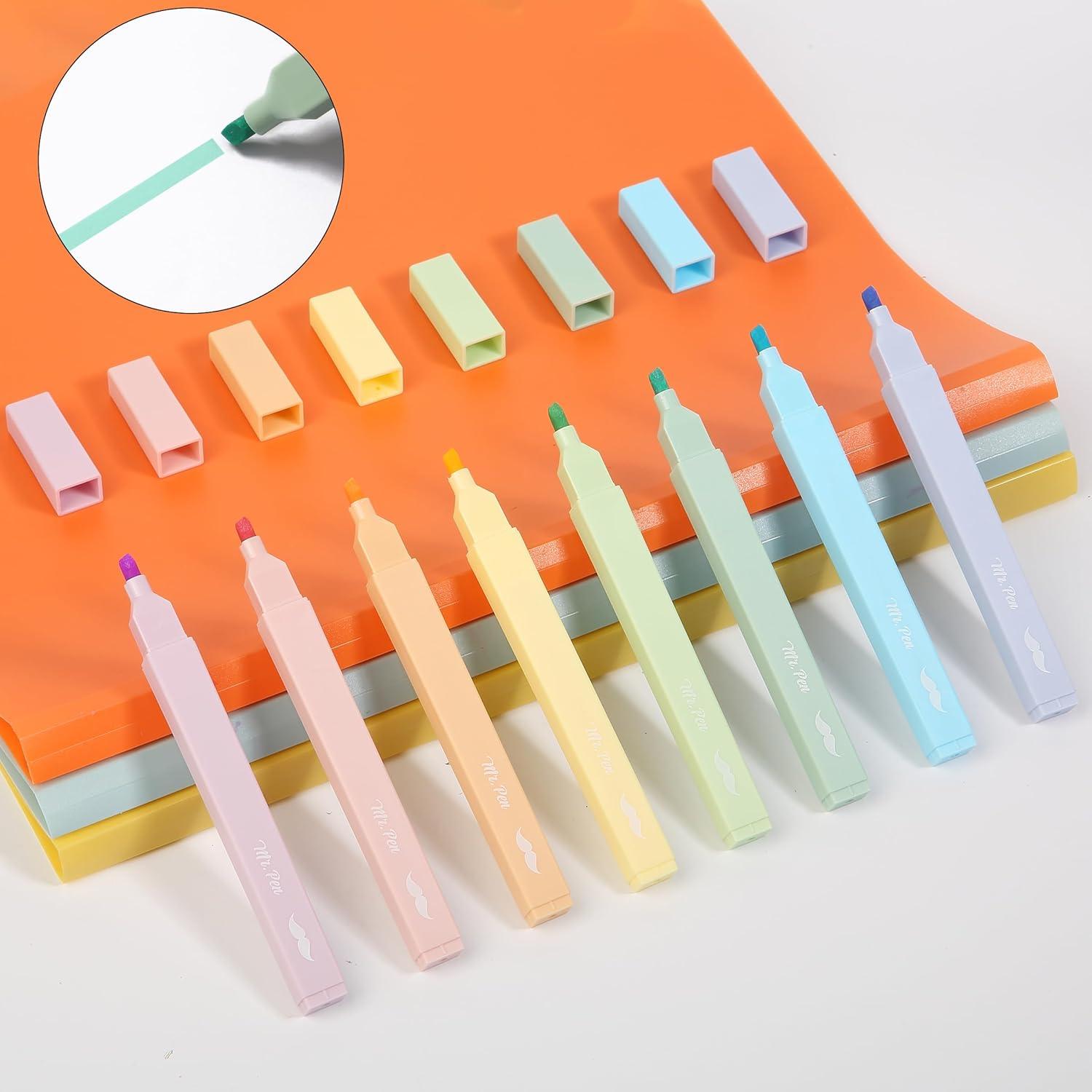 image:imageMr Pen Aesthetic Bible Highlighters No Bleed Through 10 Pack Assorted Colors Cute Highlighter for Journaling Supplies and School Accessories Bible Highlighters and Pens No BleedDreamy Colors