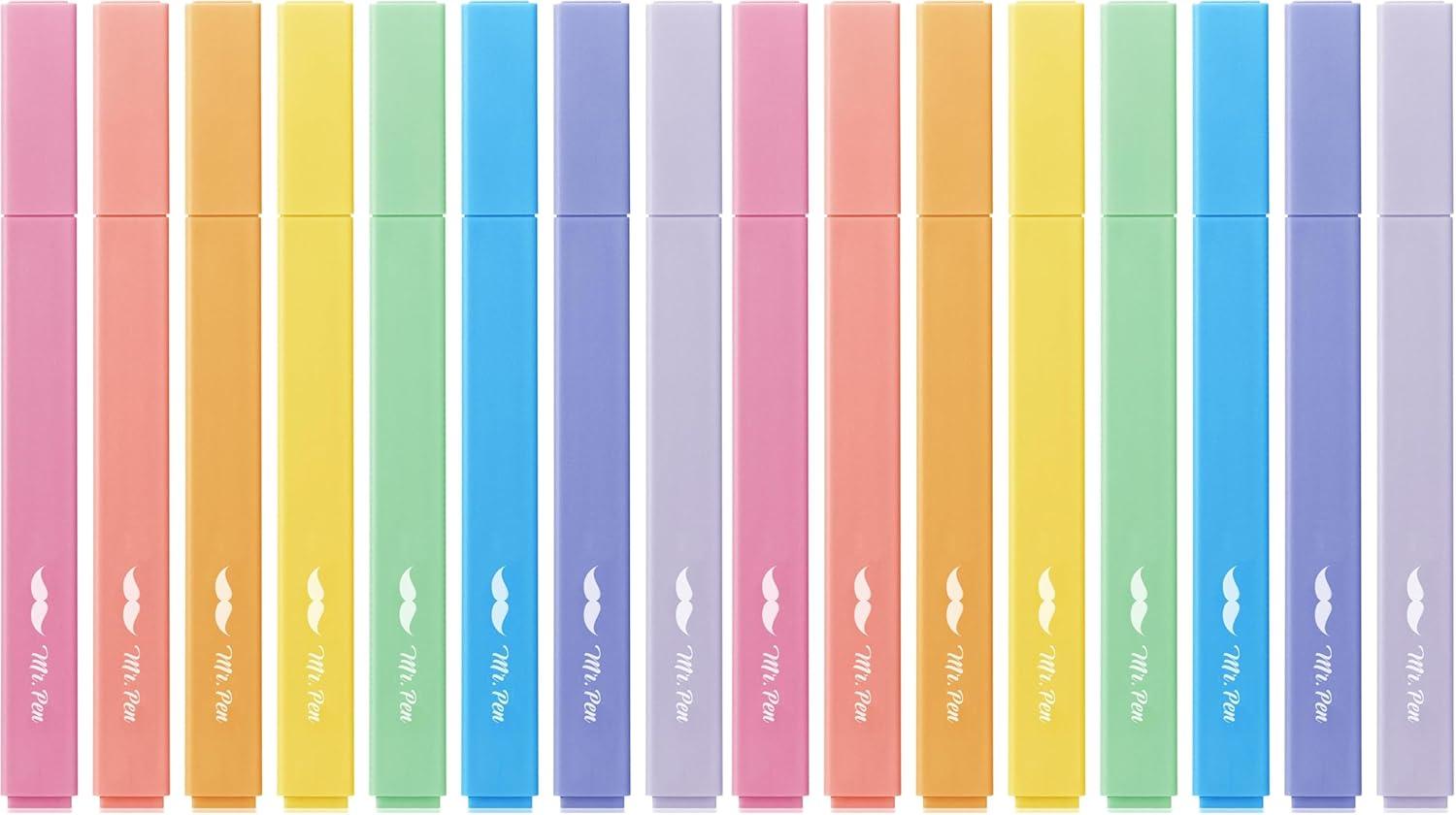image:imageMr Pen Aesthetic Bible Highlighters No Bleed Through 10 Pack Assorted Colors Cute Highlighter for Journaling Supplies and School Accessories Bible Highlighters and Pens No BleedFriendly Colors
