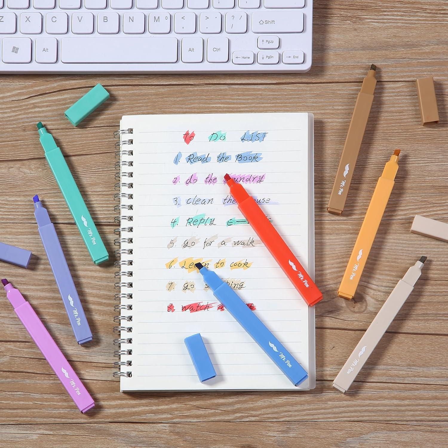 image:imageMr Pen Aesthetic Bible Highlighters No Bleed Through 10 Pack Assorted Colors Cute Highlighter for Journaling Supplies and School Accessories Bible Highlighters and Pens No BleedRainbow Rangers