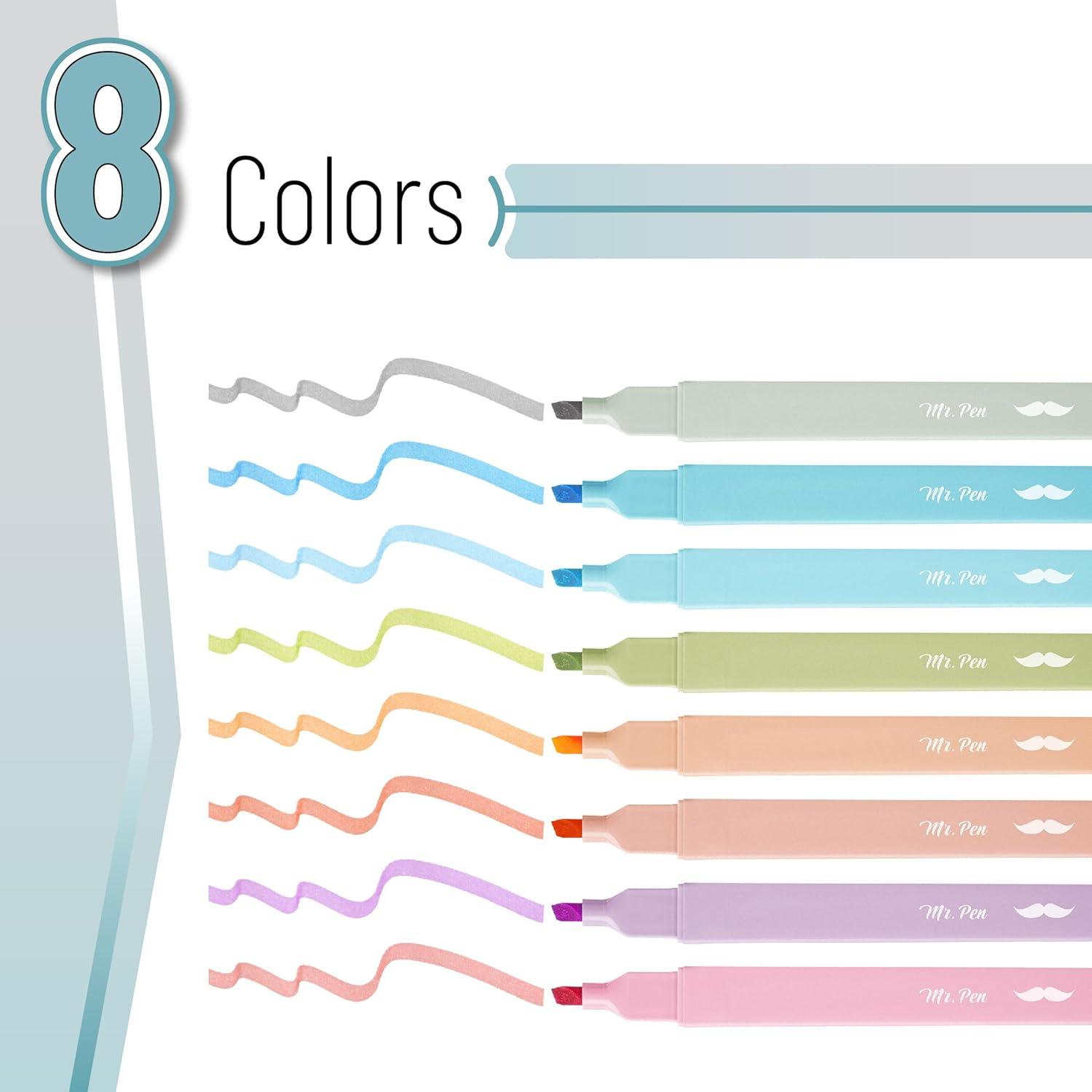 image:imageMr Pen Aesthetic Bible Highlighters No Bleed Through 10 Pack Assorted Colors Cute Highlighter for Journaling Supplies and School Accessories Bible Highlighters and Pens No BleedPastel  Vintage Colors